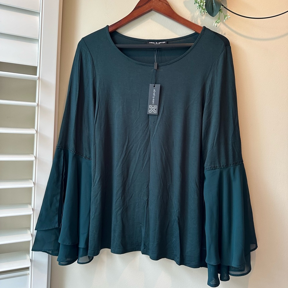Cable & Gauge Blouse NWT